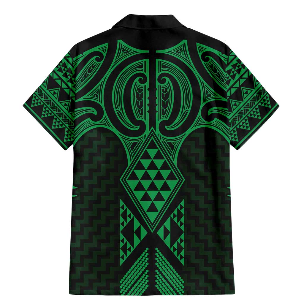 Kakariki Maori Ta Moko Poutama Art Family Matching Mermaid Dress and Hawaiian Shirt LT9 - Polynesian Pride