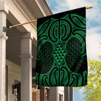 Kakariki Maori Ta Moko Poutama Art Garden Flag