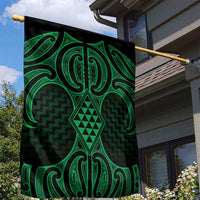 Kakariki Maori Ta Moko Poutama Art Garden Flag