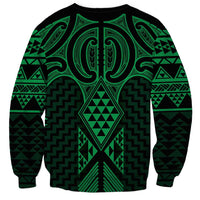 Kakariki Maori Ta Moko Poutama Art Sweatshirt