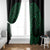 Kakariki Maori Ta Moko Poutama Art Window Curtain