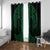 Kakariki Maori Ta Moko Poutama Art Window Curtain