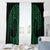 Kakariki Maori Ta Moko Poutama Art Window Curtain