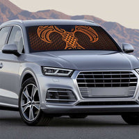 Karaka Maori Ta Moko Poutama Art Auto Sun Shade - Polynesian Pride