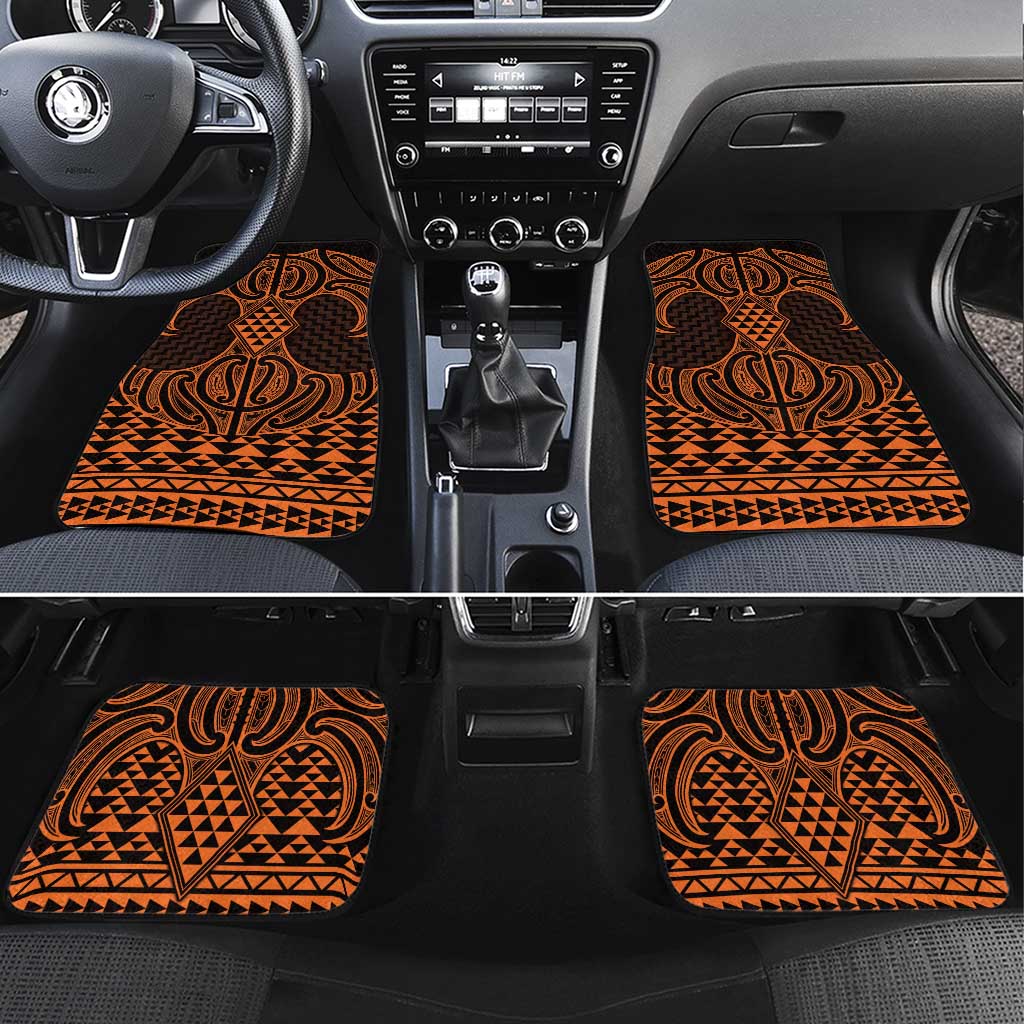 Karaka Maori Ta Moko Poutama Art Car Mats