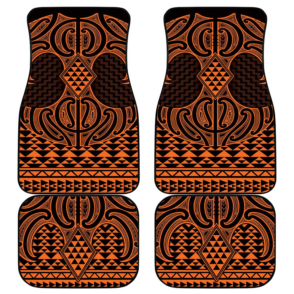 Karaka Maori Ta Moko Poutama Art Car Mats