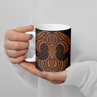 Karaka Maori Ta Moko Poutama Art Ceramic Mug - Polynesian Pride