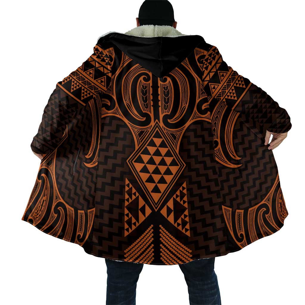 Karaka Maori Ta Moko Poutama Art Cloak - Polynesian Pride