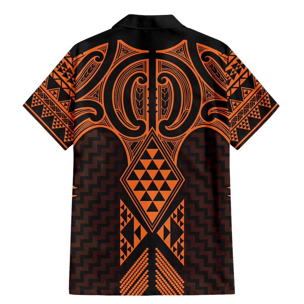 Karaka Maori Ta Moko Poutama Art Family Matching Mermaid Dress and Hawaiian Shirt LT9 - Polynesian Pride