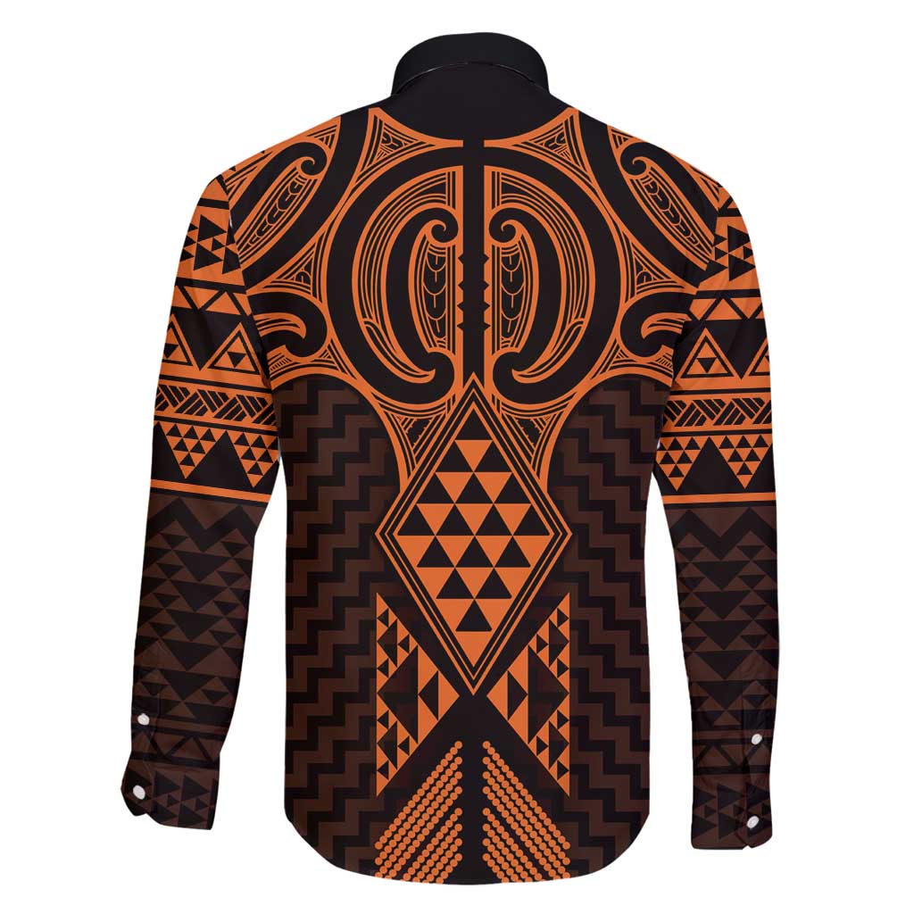 Karaka Maori Ta Moko Poutama Art Family Matching Mermaid Dress and Hawaiian Shirt LT9 - Polynesian Pride