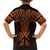 Karaka Maori Ta Moko Poutama Art Family Matching Short Sleeve Bodycon Dress and Hawaiian Shirt