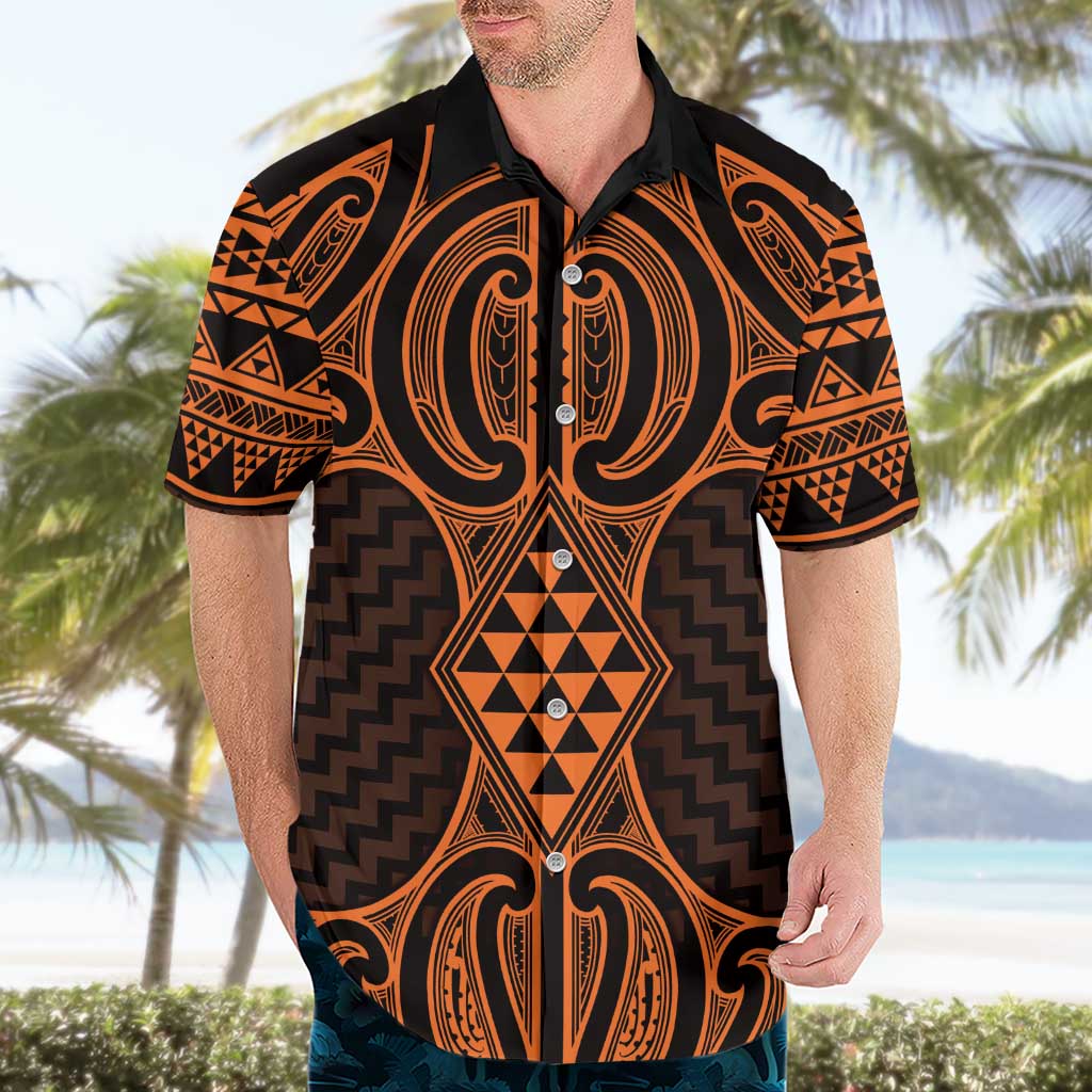 Karaka Maori Ta Moko Poutama Art Hawaiian Shirt