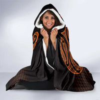 Karaka Maori Ta Moko Poutama Art Hooded Blanket