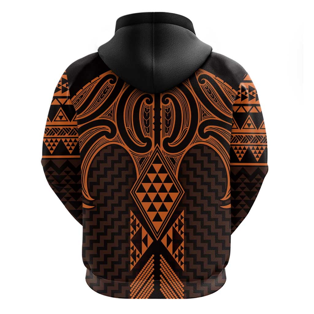 Karaka Maori Ta Moko Poutama Art Hoodie