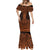 Karaka Maori Ta Moko Poutama Art Mermaid Dress