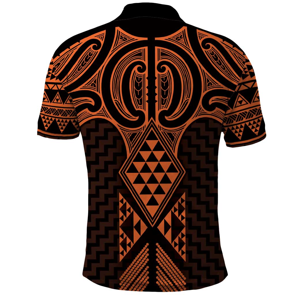 Karaka Maori Ta Moko Poutama Art Polo Shirt