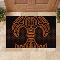 Karaka Maori Ta Moko Poutama Art Rubber Doormat
