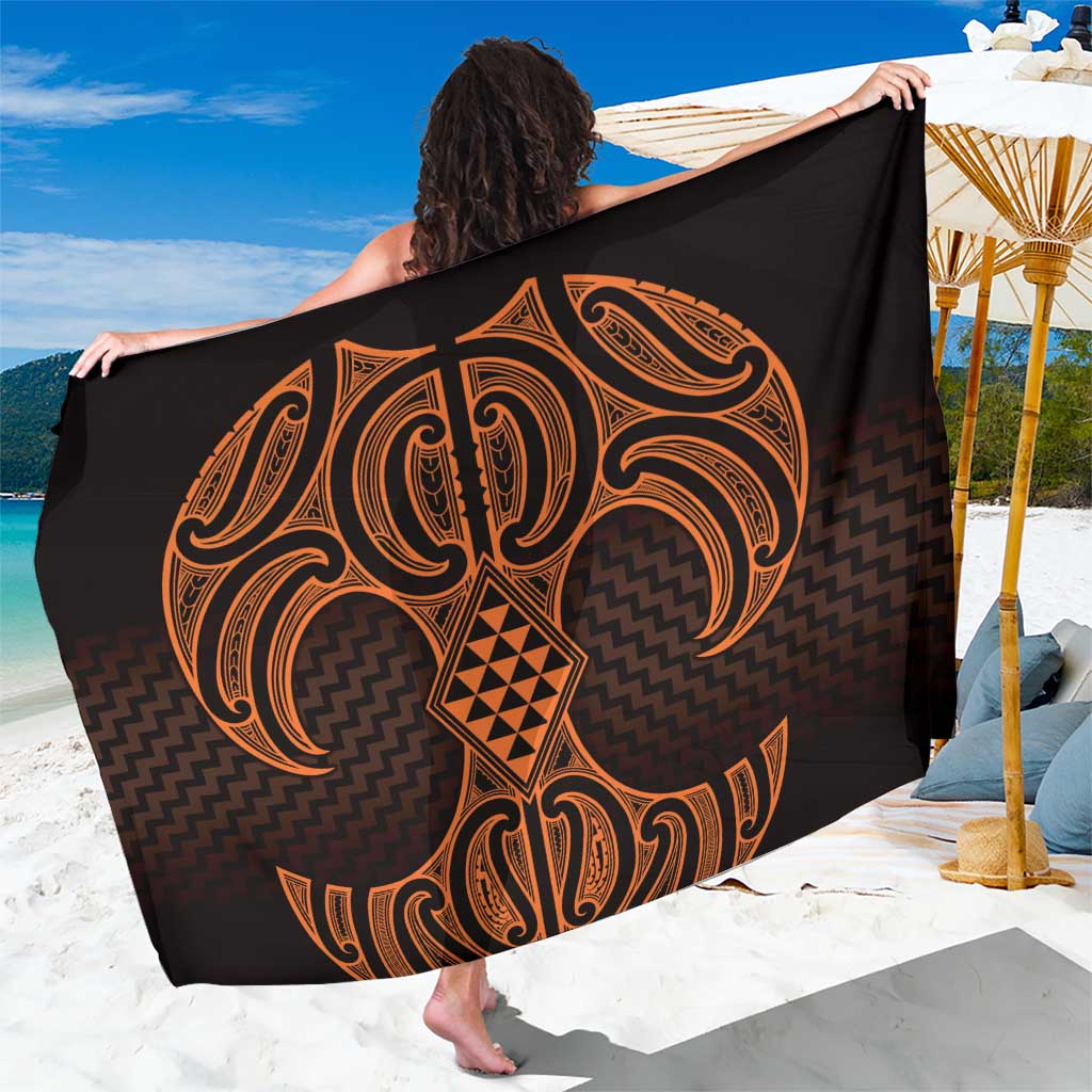 Karaka Maori Ta Moko Poutama Art Sarong