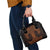 Karaka Maori Ta Moko Poutama Art Shoulder Handbag