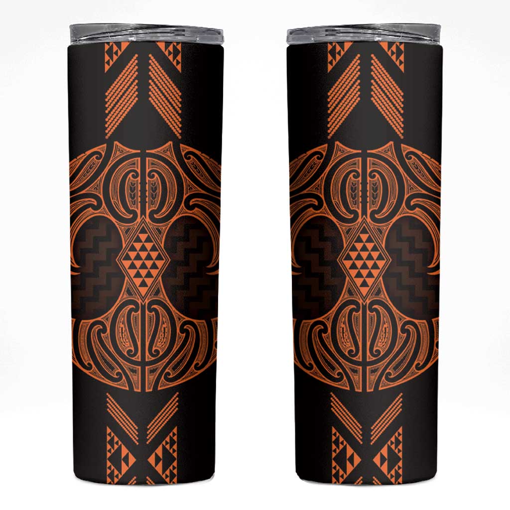 Karaka Maori Ta Moko Poutama Art Skinny Tumbler