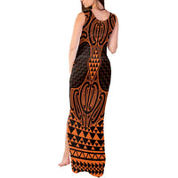 Karaka Maori Ta Moko Poutama Art Tank Maxi Dress