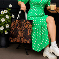 Karaka Maori Ta Moko Poutama Art Tote Bag - Polynesian Pride