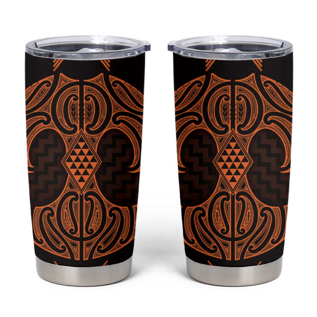 Karaka Maori Ta Moko Poutama Art Tumbler Cup