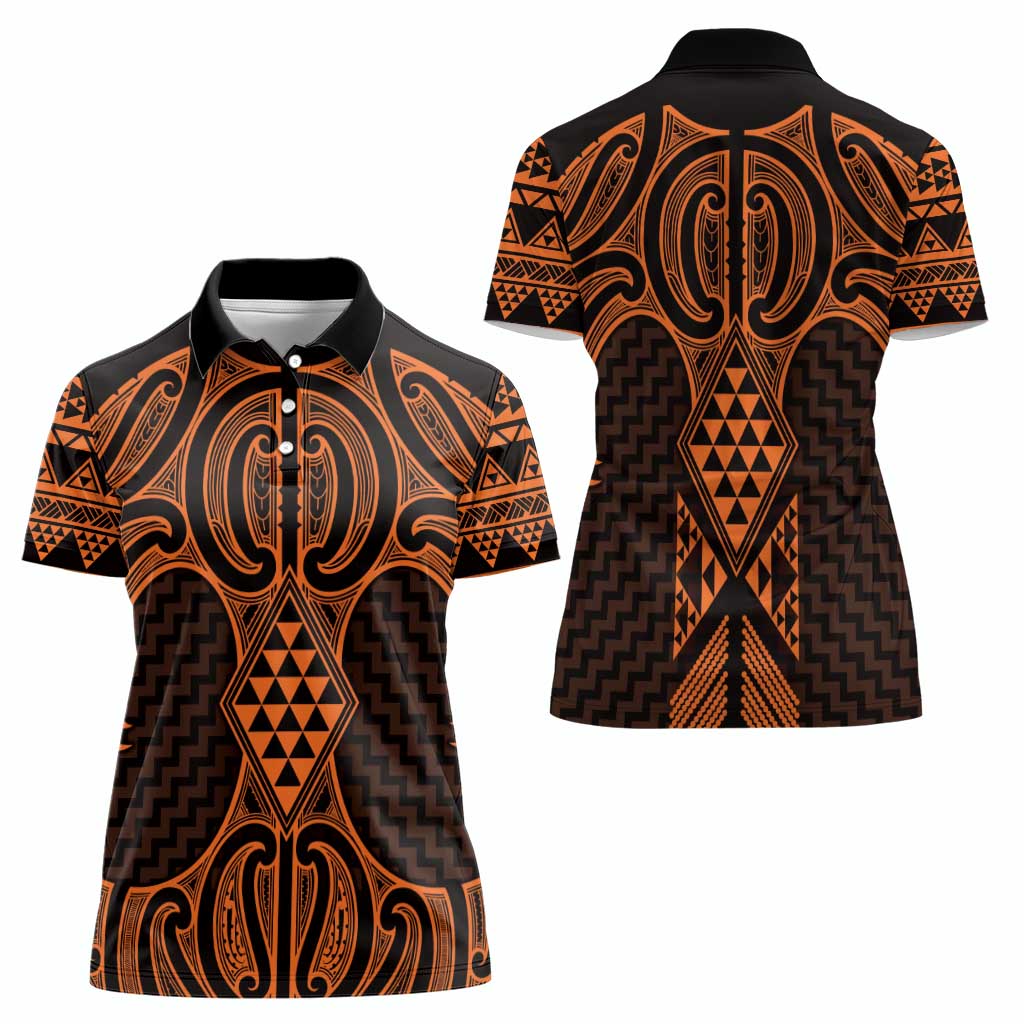 Karaka Maori Ta Moko Poutama Art Women Polo Shirt