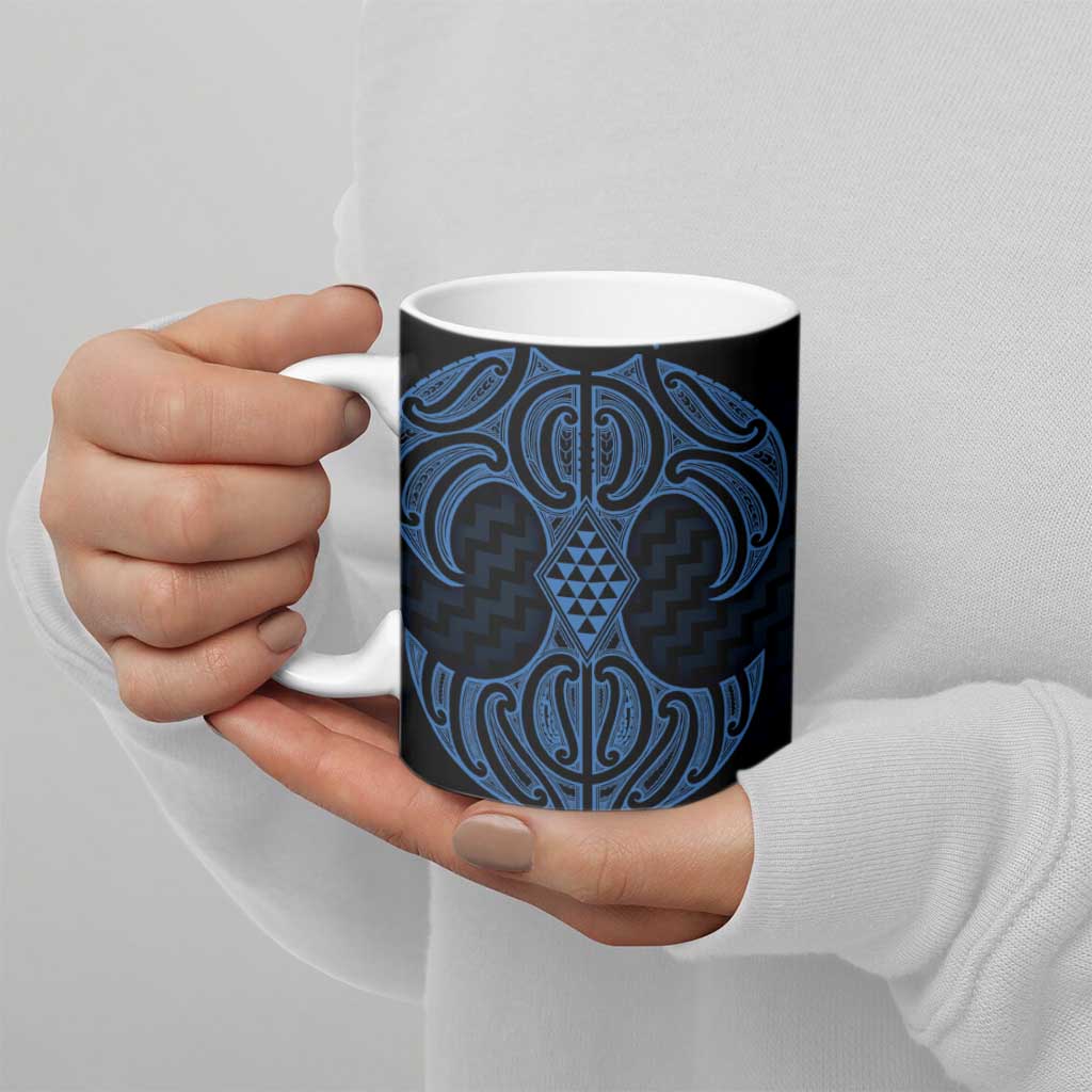 Kikorangi Maori Ta Moko Poutama Art Ceramic Mug - Polynesian Pride