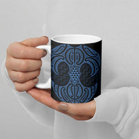 Kikorangi Maori Ta Moko Poutama Art Ceramic Mug - Polynesian Pride