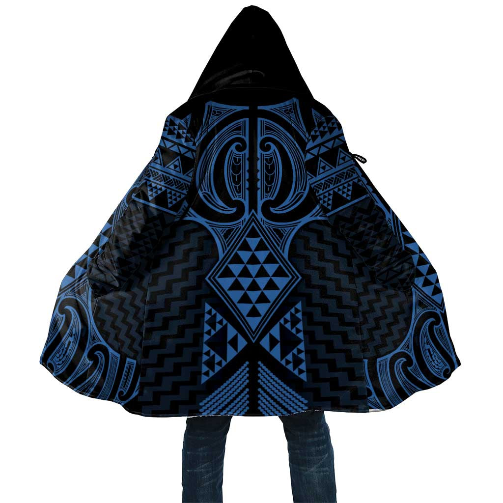 Kikorangi Maori Ta Moko Poutama Art Cloak - Polynesian Pride