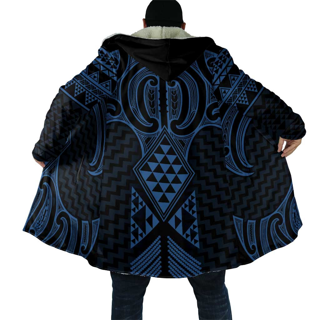 Kikorangi Maori Ta Moko Poutama Art Cloak - Polynesian Pride