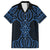 Kikorangi Maori Ta Moko Poutama Art Family Matching Long Sleeve Bodycon Dress and Hawaiian Shirt