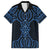 Kikorangi Maori Ta Moko Poutama Art Family Matching Short Sleeve Bodycon Dress and Hawaiian Shirt