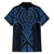 Kikorangi Maori Ta Moko Poutama Art Family Matching Short Sleeve Bodycon Dress and Hawaiian Shirt