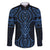 Kikorangi Maori Ta Moko Poutama Art Family Matching Short Sleeve Bodycon Dress and Hawaiian Shirt