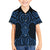 Kikorangi Maori Ta Moko Poutama Art Family Matching Short Sleeve Bodycon Dress and Hawaiian Shirt