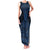 Kikorangi Maori Ta Moko Poutama Art Family Matching Tank Maxi Dress and Hawaiian Shirt