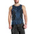 Kikorangi Maori Ta Moko Poutama Art Men Tank Top