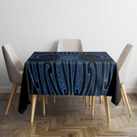 Kikorangi Maori Ta Moko Poutama Art Tablecloth