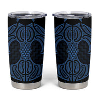 Kikorangi Maori Ta Moko Poutama Art Tumbler Cup