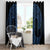 Kikorangi Maori Ta Moko Poutama Art Window Curtain