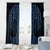 Kikorangi Maori Ta Moko Poutama Art Window Curtain