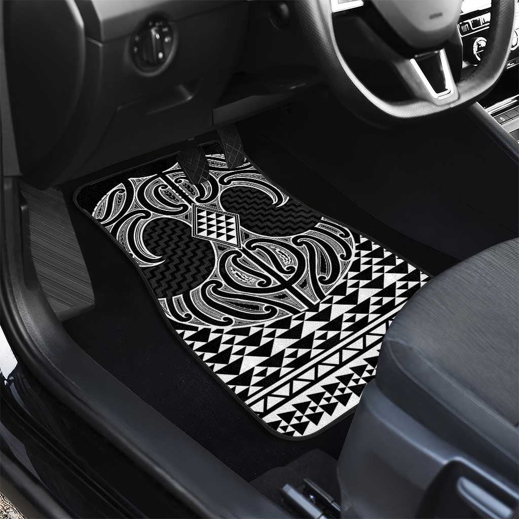 Ma Maori Ta Moko Poutama Art Car Mats