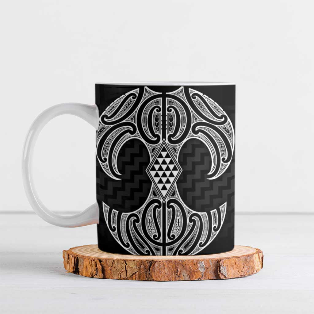 Ma Maori Ta Moko Poutama Art Ceramic Mug - Polynesian Pride