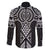 Ma Maori Ta Moko Poutama Art Family Matching Mermaid Dress and Hawaiian Shirt