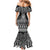 Ma Maori Ta Moko Poutama Art Family Matching Mermaid Dress and Hawaiian Shirt