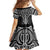 Ma Maori Ta Moko Poutama Art Family Matching Short Sleeve Bodycon Dress and Hawaiian Shirt