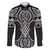 Ma Maori Ta Moko Poutama Art Family Matching Short Sleeve Bodycon Dress and Hawaiian Shirt