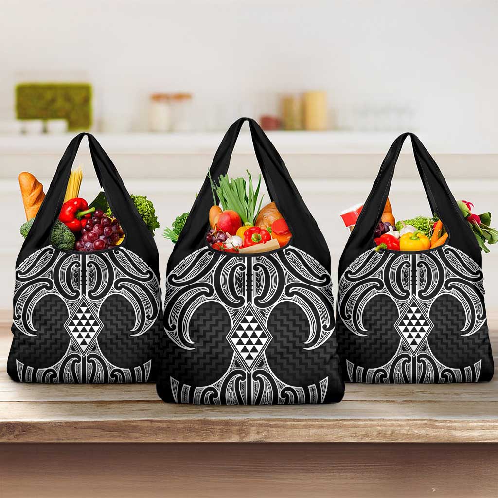 Ma Maori Ta Moko Poutama Art Grocery Bag